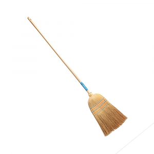 ESCOBA MIJO PARA EXTERIORES PALO MADERA 5 CORDONES Ref. 1311318